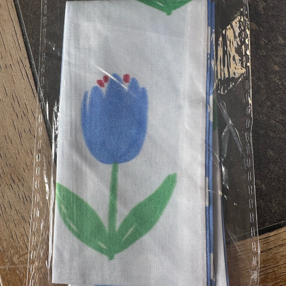 Floral Print tulip bag-scarf nip